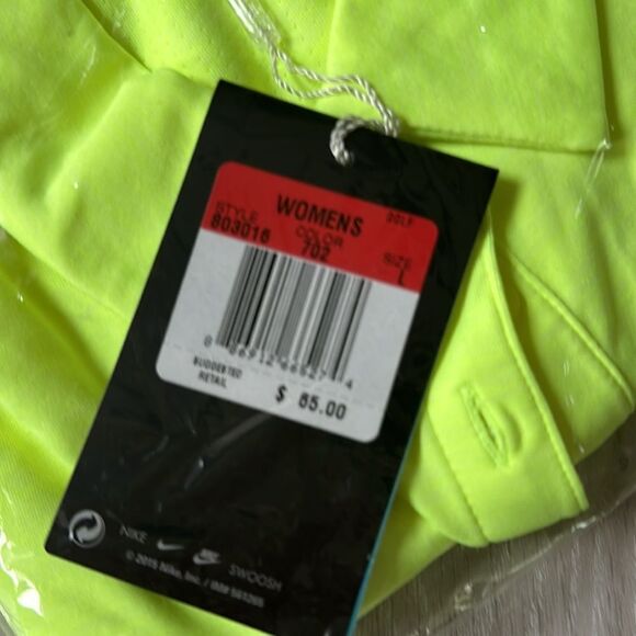 Nike Dri-FIT Victory Womens Golf Polo Light Lemon Color Large NWT in packaging - Picture 4 of 5